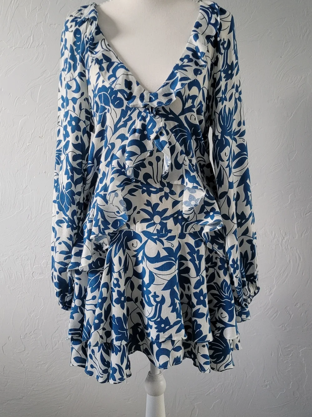 Free People Boho Romantic Brunch Sorority Rush Week Dress XS Cottagecore Coastal